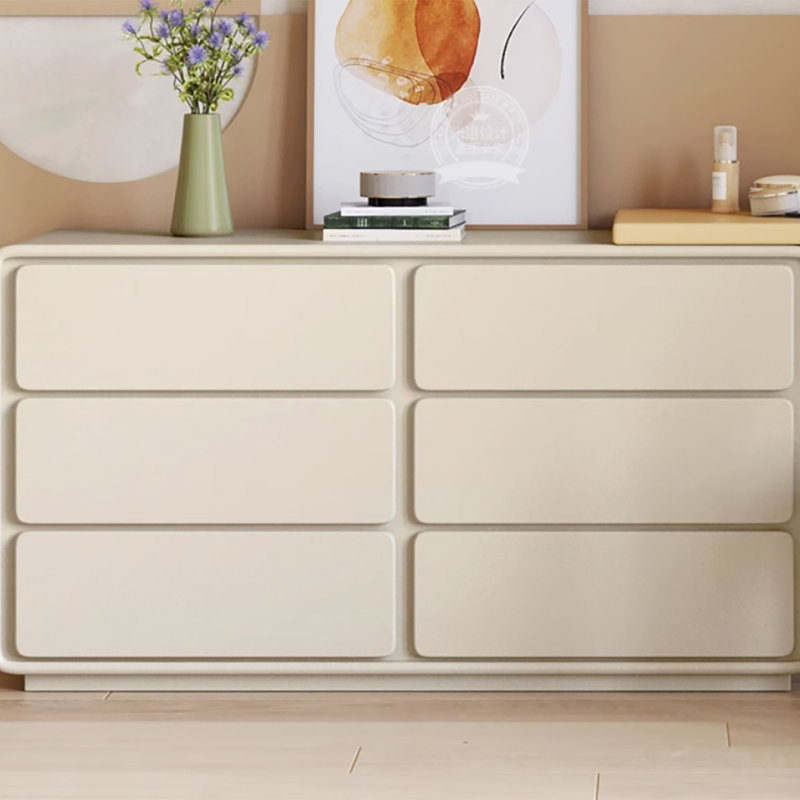 Orren Ellis Kovie Modern Home Office Expandable Dresser Desk Combo With Storage With Drawers